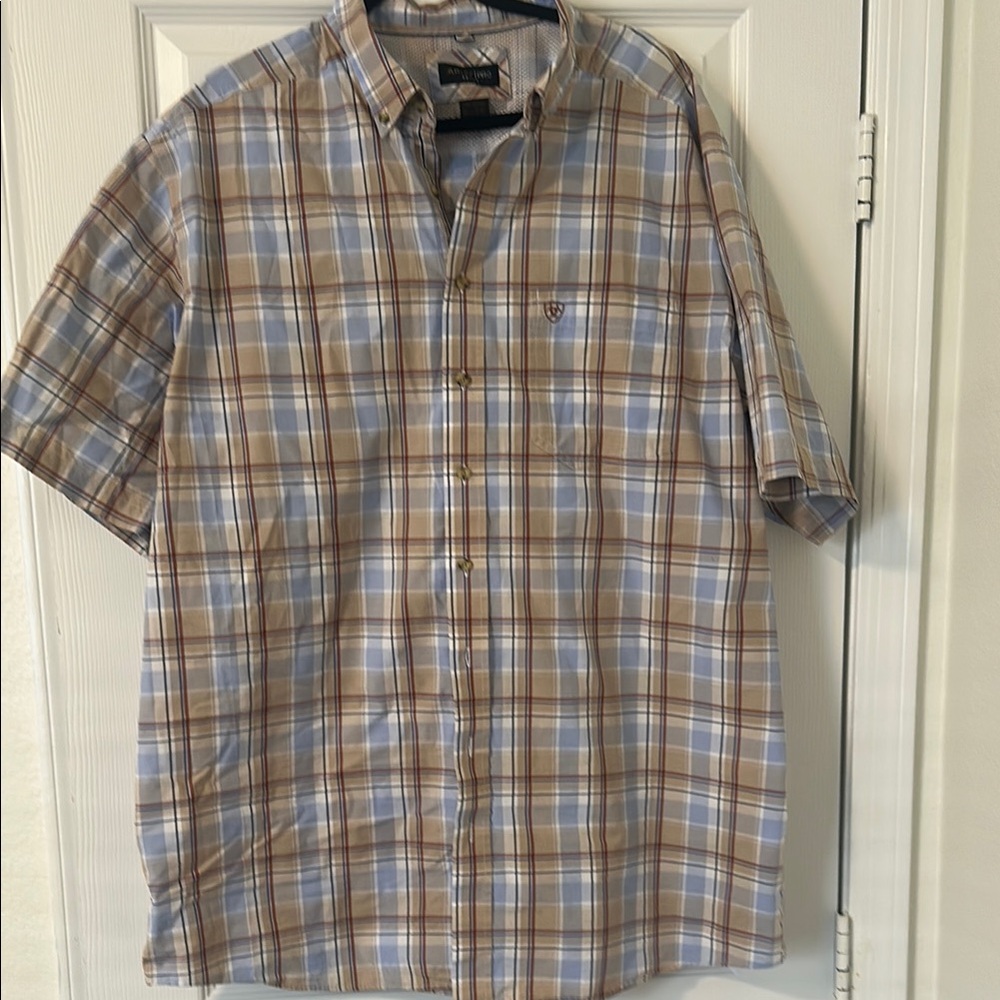 Ariat Pro Series Men's Plaid Short Sleeve Shirt